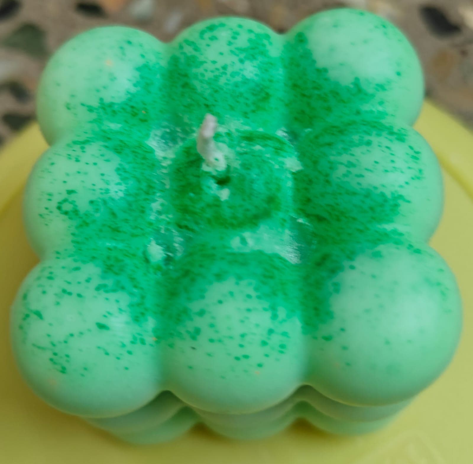 Candle Bubble Green Vennila - Big