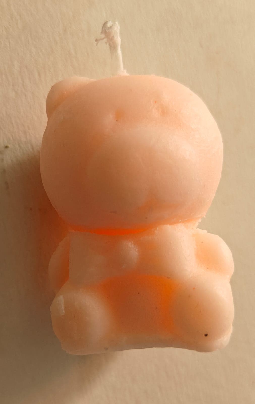 Candle Teddy Orange Straburry