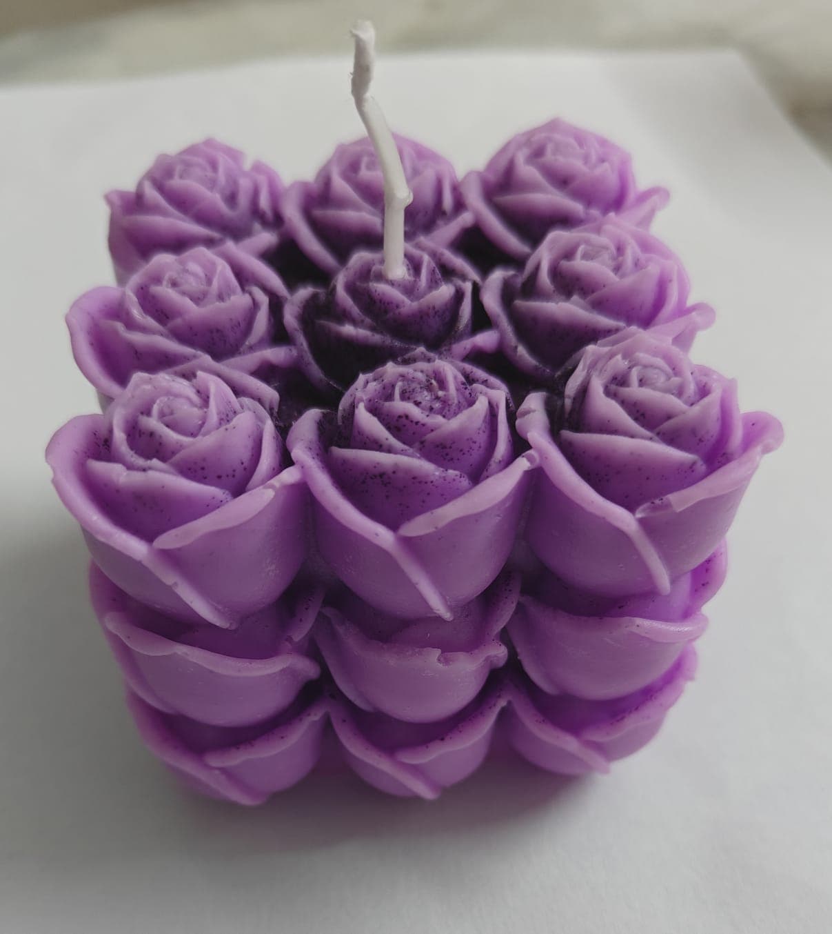 Candle 3 Layer Rose Tulips Lavender Jasmin Fragance