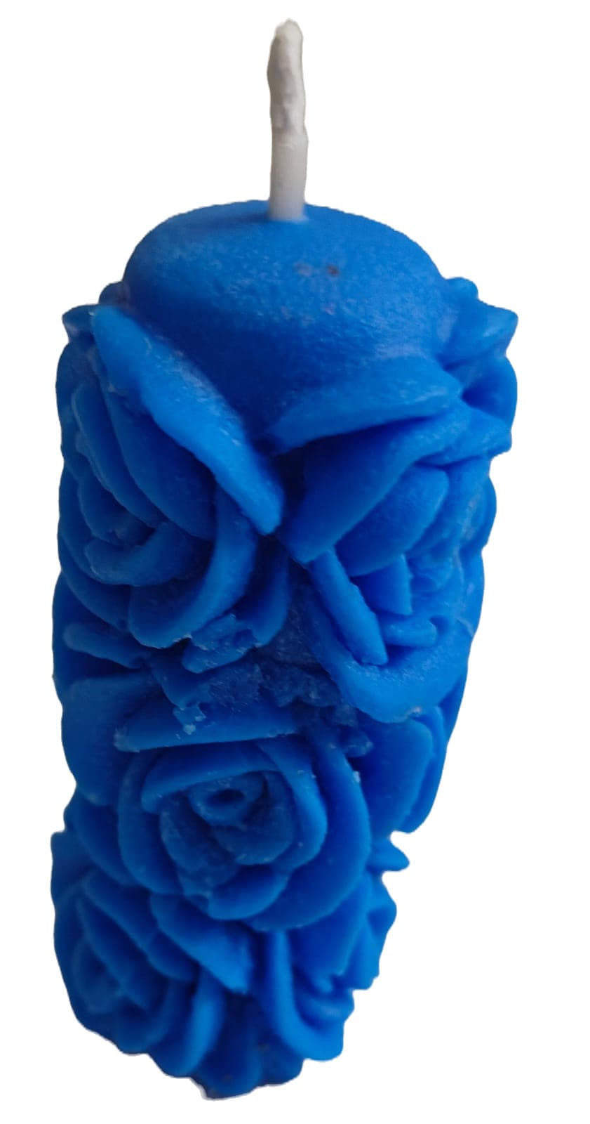 Candle Blue with Lily fragrance Rose Stand - Small