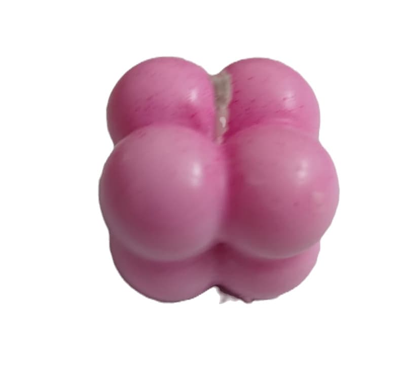 Candle -Magentha with chocolate fragrance Bubble - Small