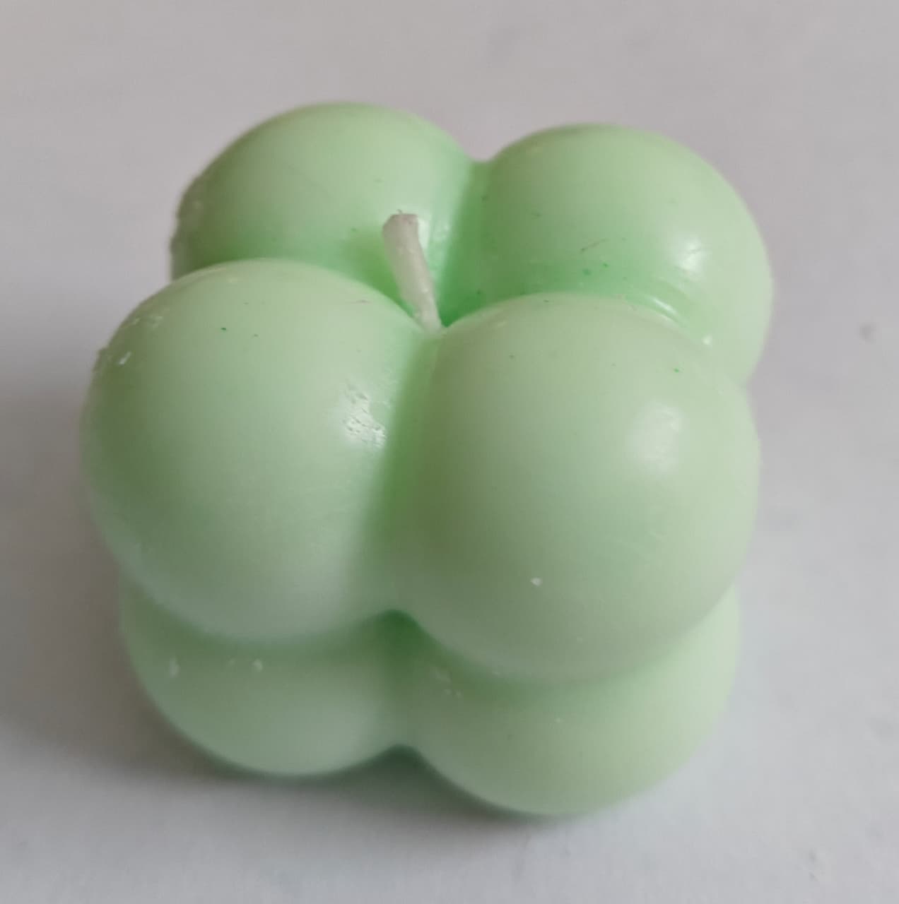 Candle - Green kesar saffron Bubble - Small