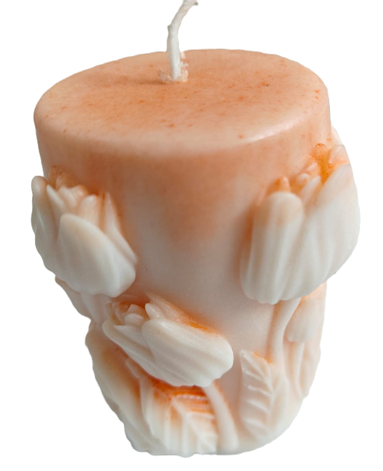 Candle - Orange strawberry Tulip Cylinder