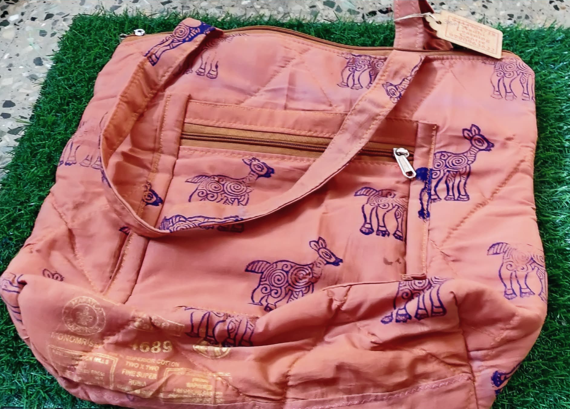 Block-printed bag · BPB0019