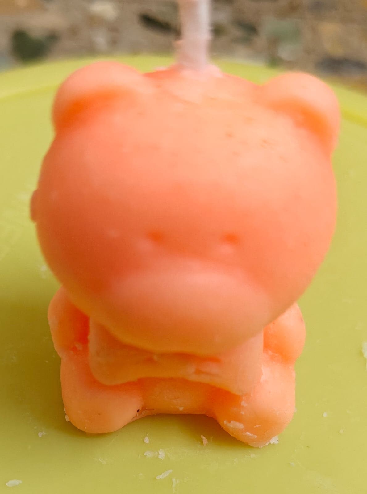 Candle Teddy Orange