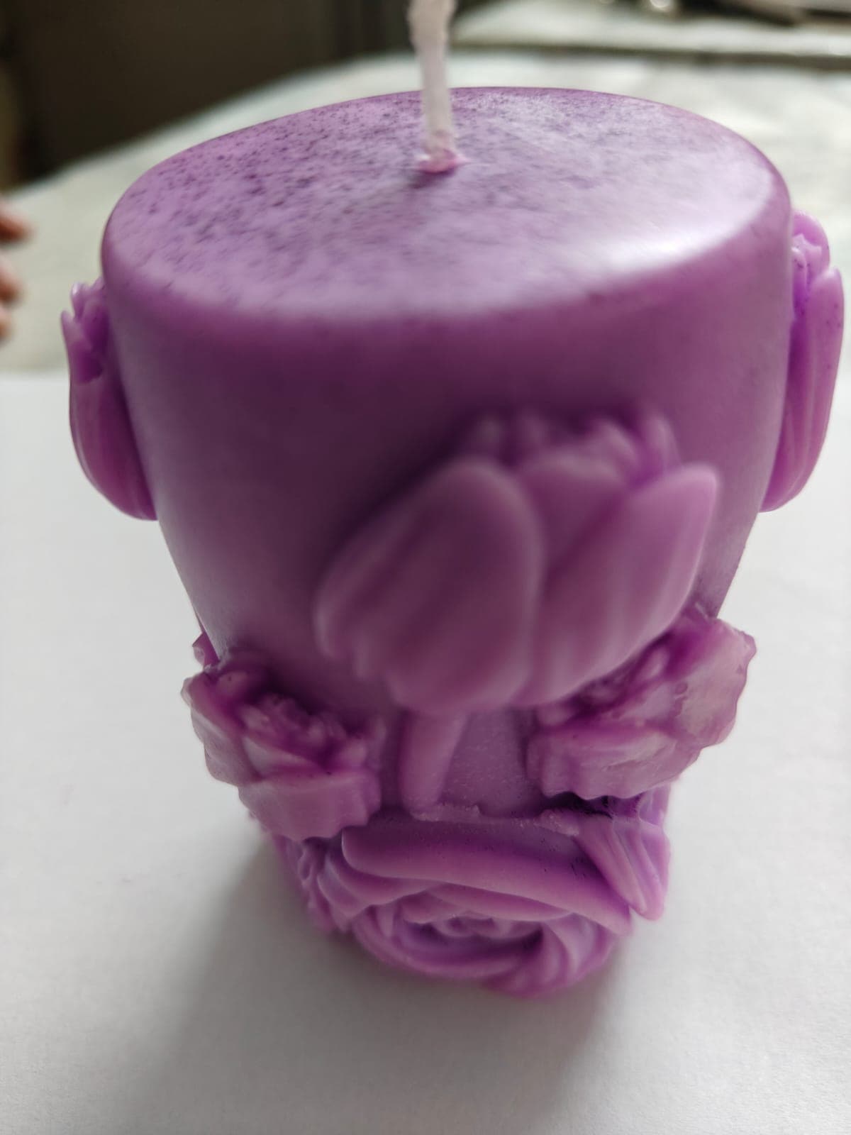 Candle Cylinder Tulips Lavender Jasmin Fragance